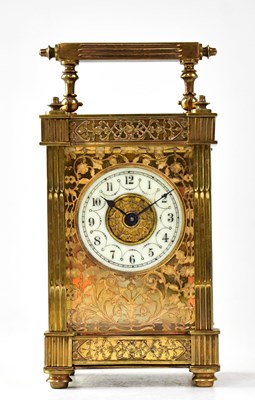 Lot 136 - An early 20th century French gilt brass...