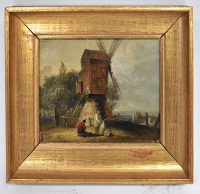 Lot 674 - AUGUSTUS CALCOTT (1799-1844); oil on panel,...