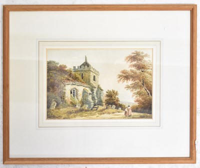 Lot 694 - J. F. WELLS (19th century); watercolour,...
