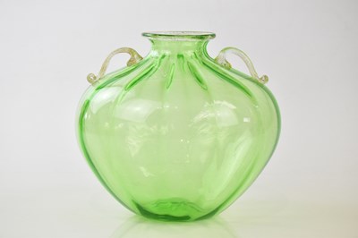 Lot 2130 - ATTRIBUTED TO ZECCHIN MARTINUZZI; a green...