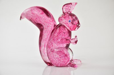 Lot 2144 - AURELIANO TOSO; a Murano glass squirrel, circa...