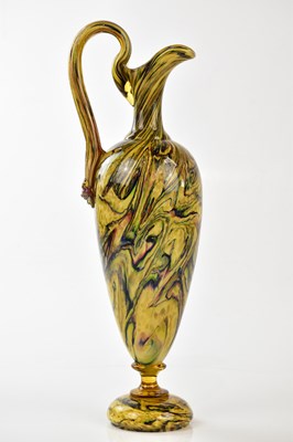 Lot 2140 - SALVIATI MURANO; a large ewer in chaledony...