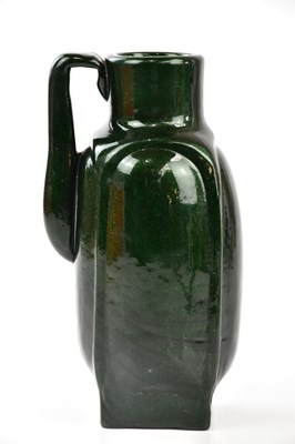 Lot 2148 - An Art Glass ewer of square form in the Art...