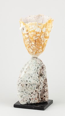Lot 474 - PETER HAYES (born 1946); a porcelain Jomon...