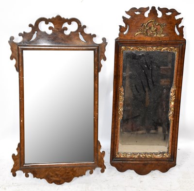 Lot 1471 - A George II style walnut and gilt wood fret...
