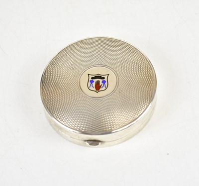 Lot 2229 - T W LACK; a George V hallmarked silver pill...