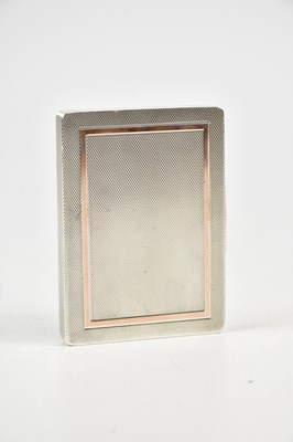 Lot 2226 - A George V hallmarked silver card case, London...