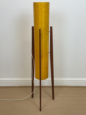 Lot 427 - A mid 20th century rocket lamp with spun...