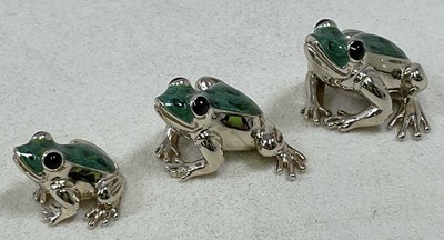 Lot 330 - SATURNO; a group of three sterling silver and...