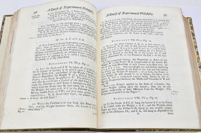 Lot 8 - DESAGULIERS (J.T), A COURSE OF EXPERIMENTAL...