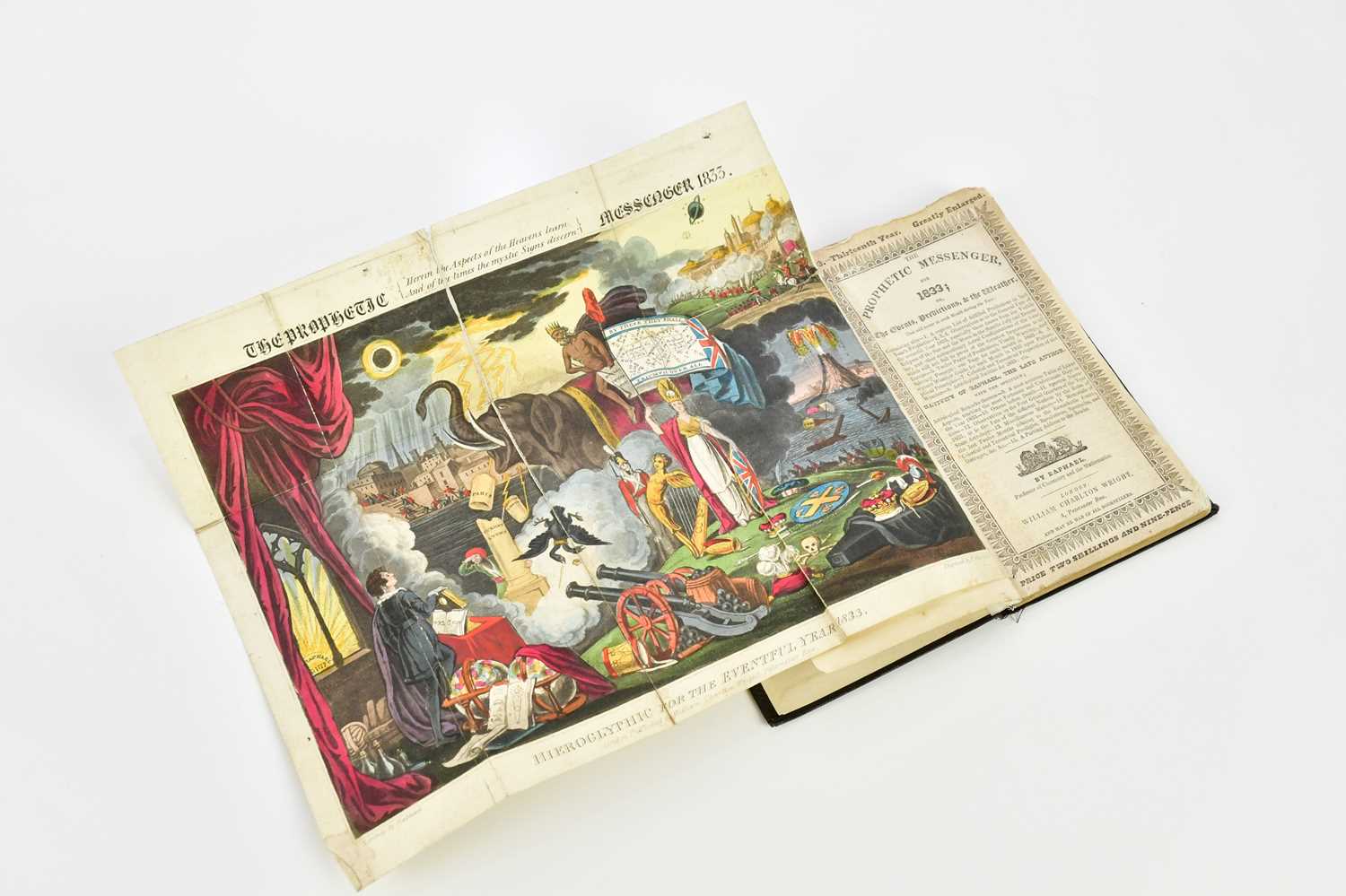 Lot 34 - THE PROPHETIC MESSENGER FOR 1833, with hand...