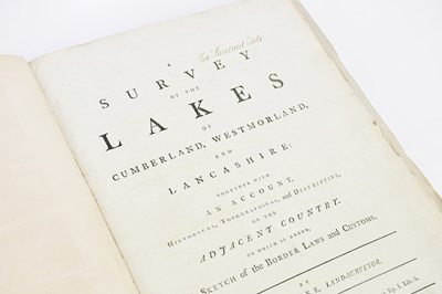 Lot 51 - CLARKE (J), A SURVEY OF THE LAKES OF...