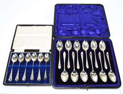 Lot 2102 - HENRY AITKEN; a cased set of twelve Edward VII...