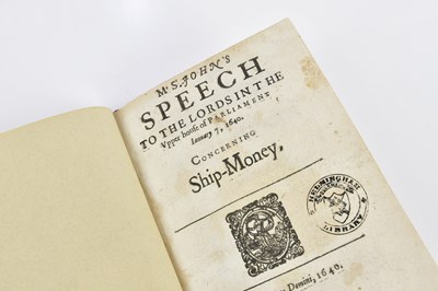 Lot 5 - ST JOHN (O), MR ST JOHN’S SPEECH TO THE LORDS...