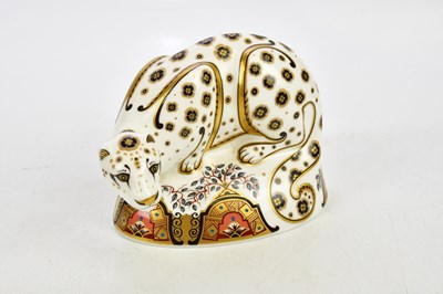 Lot 2795 - ROYAL CROWN DERBY; an animal form paperweight,...