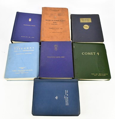 Lot 1819 - A collection of manuals to include an aircraft...