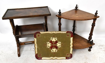 Lot 1725 - A mahogany book trough table, height 53cm,...