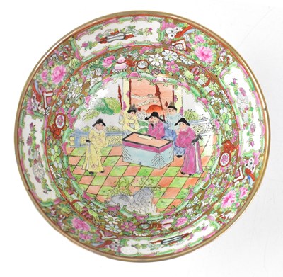 Lot 626 - A Chinese Famille Rose bowl decorated with...