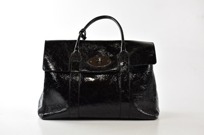 Lot 734 - MULBERRY; a black and grey animal print...