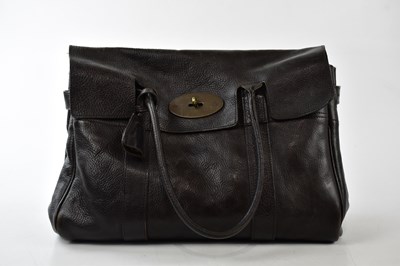 Lot 735 - MULBERRY; a brown pebbled leather Bayswater...