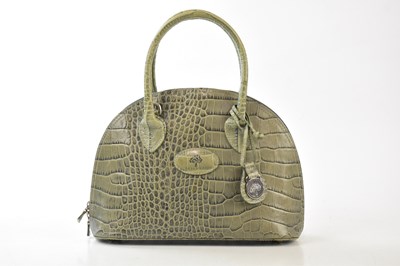 Lot 737 - MULBERRY; a light green Congo leather...