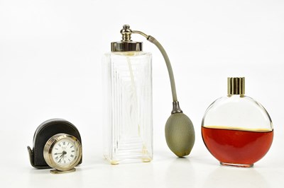 Lot 827 - LALIQUE; a Worth Paris bottle of perfume half...