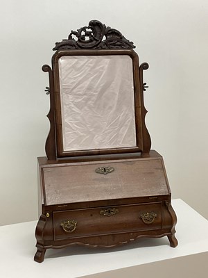 Lot 499 - A mid 19th century Dutch dressing table mirror...