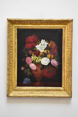 Lot 1717 - UNATTRIBUTED; a 19th century oil on relined...
