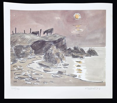 Lot 1191 - SIR KYFFIN WILLIAMS, RA (1918-2006); pencil...