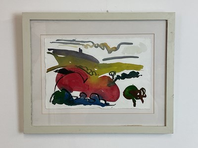 Lot 314 - BARBARA KARN (born 1949); watercolour, 'Ding...