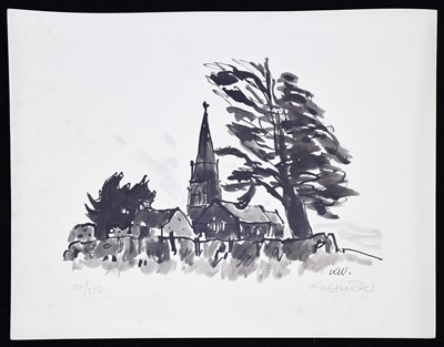 Lot 1194 - SIR KYFFIN WILLIAMS, RA (1918-2006); pencil...