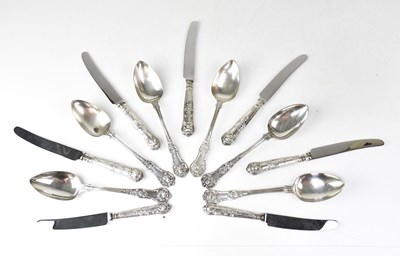 Lot 925 - A collection of Kings pattern hallmarked...