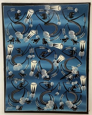 Lot 288 - CHILAMBO; large acrylic on canvas, abstract...