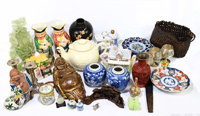 Lot 551 - A collection of Oriental and English ceramics,...