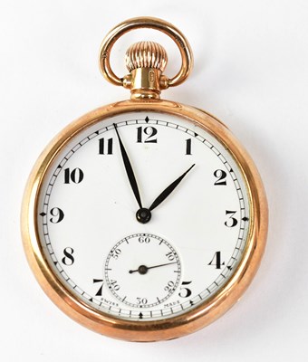 Lot 1291 - DENNISON; a 9ct gold open face pocket watch,...