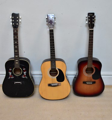 Lot 2690 - A group of three acoustic guitars including...