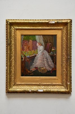 Lot 1698 - MARY ELLEN EDWARDS; oil on canvas, maiden...