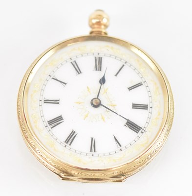Lot 1416 - A 19th century French 14ct yellow gold lady's...