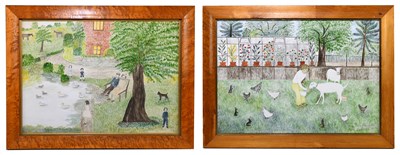 Lot 1215 - REBECCA PENDEGRASS; two mixed medias to...