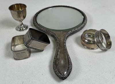 Lot 337 - A George V hallmarked silver backed hand...