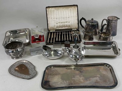 Lot 326 - A group of silver plated items including...