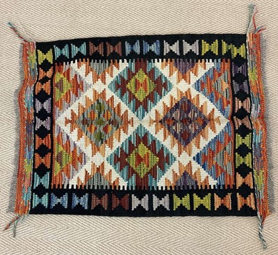Lot 450 - A handmade wool Maimana Kilim, 80 x 60cm