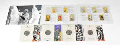 Lot 1022 - THE ROYAL MINT; four collectable five pound...