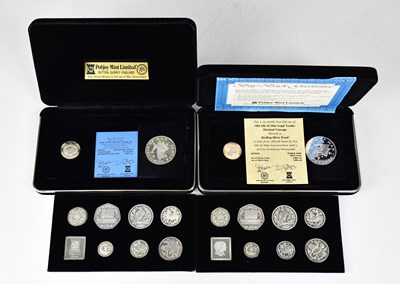 Lot 1006 - POBJOY MINT LTD; four Isle of Man cased coin...