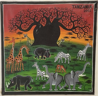 Lot 306 - TEBO; acrylic on canvas, 'Tanzania 2002',...