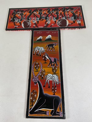 Lot 307 - MANYANGA; acrylic on canvas, landscape with...