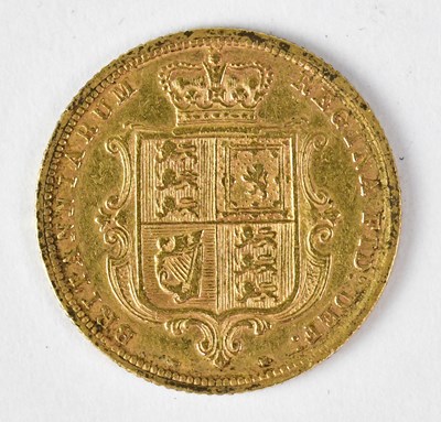 Lot 959 - A Victorian half sovereign 1884, young head...