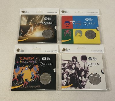 Lot 381 - ROYAL MINT; four Queen (Rock Band) 'Treasure...
