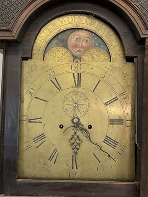 Lot 420 - A late George III oak and mahogany crossbanded...