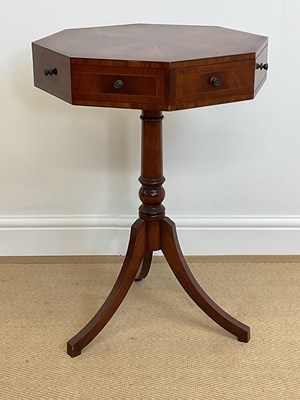 Lot 533 - A reproduction octagonal occasional table with...